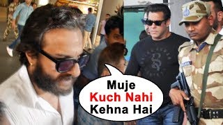 Watch Saif Ali Khan Returns From Jodhpur, REFUSES To Talk On Salman's JAIL SENTENCE Video