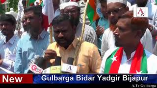 Watch Maulana Sajad Numani Par FIR Darj Karne Ke Khilaf Gulbarga Me Ahetejaj A.Tv News 22-3-2018 Video