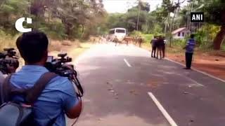 Watch Clash breaks out between police, locals against widening of National Highway Video