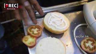 Watch HOW TO PREPARE HYDERABAD VEGETABLE BURGER II TASTY STREET FOOD II HUNGERS SPOT AT KUKATPALLI Video