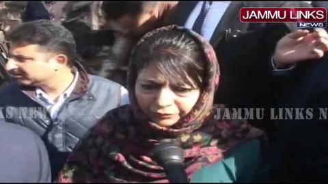 Watch Mehbooba visits slain Kangan youth's family, assures justice will be done Video