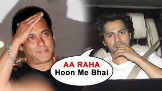Watch Varun Dhawan Visits Salman Khan's GALAXY Apartment To Meet Salman After Coming Out Of JAIL Video