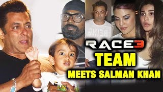 Watch RACE 3 TEAM Meets Salman Khan At Galaxy Apartment After Getting BAIL In Blackbuck Case Video