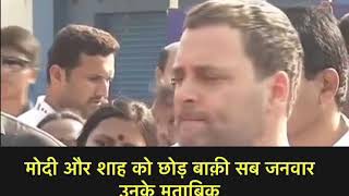 Watch All are animals : rahul gandhi Video