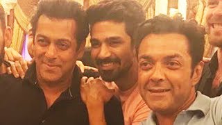 Watch Salman Khan Celebrated Saqib Saleem's Birthday On RACE 3 Sets Video