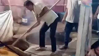 Watch viral video of Paresh Dhanani making jaggery Video