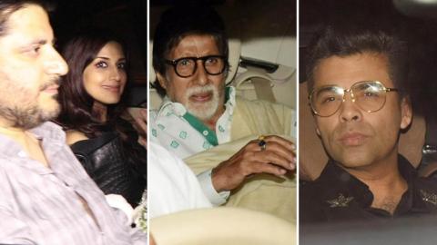 Watch Amitabh Bachchan, Karan Johar Arrive For Jaya Bachchanâ€™s Birthday Dinner At Abbu Jani's House Video