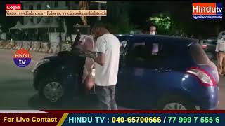 Watch Drunken Lady Hulchul in Film Nagar || Drunk & Drive Test || Hindutv Video