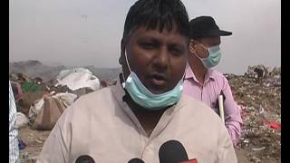 Watch Delhi Minister Visit on landfill site Delhi India / Polution Video