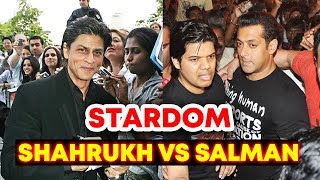 Watch STARDOM FIGHT - Salman Khan Vs Shahrukh Khan | Whose Stardom Is On High? Video