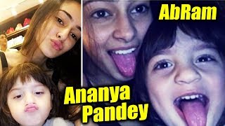 Watch Student Of The Year 2 GIRL Ananya Pandey Playing With SRK's Son AbRam Video