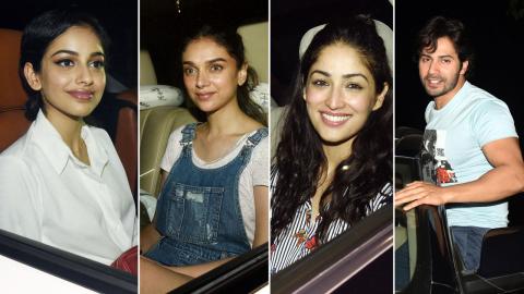 Watch Varun Dhawan, Banita Sandhu, Aditi Rao Hydari, Yami Gautam At Screening Of Movie October Video