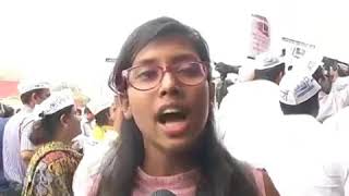Watch Delhi AAP Kiraya Satyagrah Campaign at Vishvavidyalaya Metro Station Against Fare hike Video