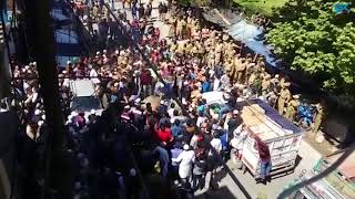 Watch Pro-freedom protest held in Banihal amid shutdown; effigies of two BJP ministers torched Video