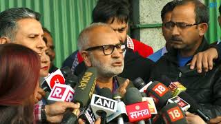 Watch PDP meeting ends in Srinagar, Naeem Akhtar â€˜appreciatesâ€™ BJP support in Asifa case Video