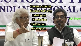 Watch Congress Central Election Authority briefing on Nomination the Election  of Congress President Video