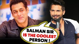 Watch Salman Sir Is The COOLEST Person, Says Shahid Kapoor | Flashback Video
