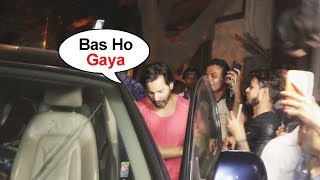Watch Varun Dhawan Gets Mobbed By Fans Outside Gym Video