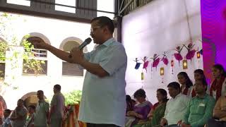 Watch Delhi CM Arvind Kejriwal inaugurated world class Swimming Pool at RSBV School  West Vinod Nagar Video