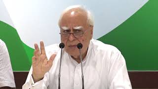 Watch AICC Press Briefing by Kapil Sibal on PM Modis Fast Farce Video