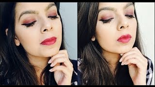 Watch Party Makeup Look | Dramatic Eyes + Bold Lips | Makeup Tutorial Video