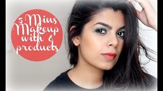Watch 5 Minutes Makeup using ONLY 6 PRODUCTS | Affordable Products | Beginner Friendly Video