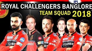Watch Royal Challangers Banglore Official IPL 2018 Player List, Team and Full Squad  Virat Kohli Video