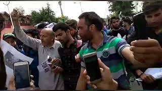 Watch #ErRashid Mla Langate Er Rashid Joins Protest March against Asifa Murder and Rape in SrinagarAirport Video