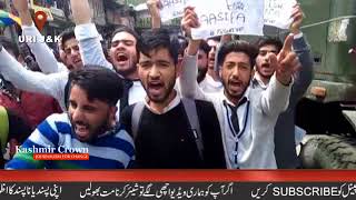 Watch Students protest in Uri Baramulla Against Kathua rape-and-murder Video