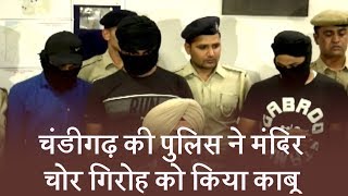 Watch Chandigarh - Theft in temple, thief gang arrest Video