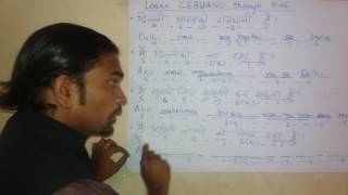 Watch Learn Cebuano through  Hindi  .     English. Video