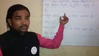 Watch Learn GERMAN  for beginners through HINDI .    English. Video