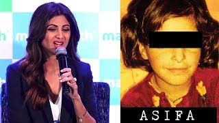 Watch Emotional Shilpa Shetty's Angry Reaction on Asifa Kathua Case Video