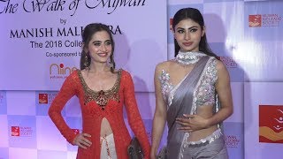 Watch Mouni Roy And Sanjeeda Sheikh At Mijwan Fashion Show 2018 Show By Manish Malhotra Video