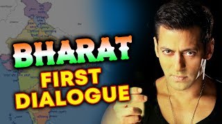Watch Salman Khan's BHARAT Movie First Dumdar Dialogue Will Create Goosebumps Video