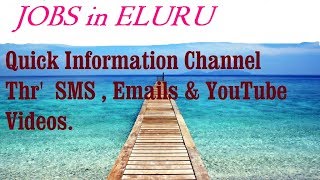 Watch JOBS in ELURU for Freshers & graduates. Industries, companies. Video
