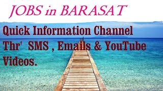 Watch JOBS in BARASAT  for Freshers & graduates. Industries, companies. Video