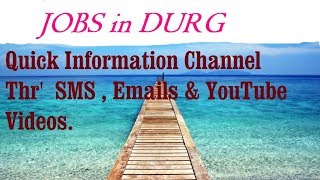Watch JOBS in DURG for Freshers & graduates. Industries, companies. Video