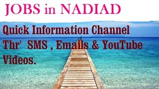 Watch JOBS in NADIAD      for Freshers & graduates. Industries, companies Video