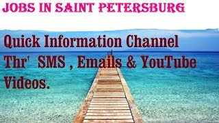 Watch Jobs in SAINT PETERSBURG City for freshers & graduates. industries, companies.  RUSSIA Video