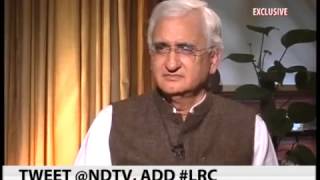 Watch Interview of External Affairs Minister Shri Salman Khurshid to NDTV 24X7 Video