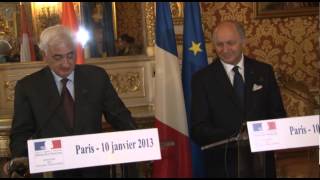 Watch Press Conference by H.E. Shri Salman Khurshid, Minister of External Affairs, Paris,10.01.2013 Video