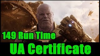 Watch Avengers Infinity War Gets UA Certificate With 149 Minute Run time Video