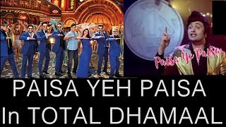 Watch Paisa Ye Paisa Song Recreated For Total Dhamaal Movie Video