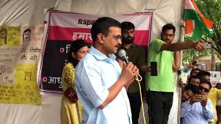 Watch Delhi CM Arvind Kejriwal Meets DCW Chairperson Swati Maliwal on her 8th day of hunger strike Video