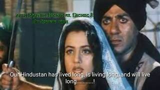 Watch GADAR   Ek Premkatha       Hindi movie dialogues  with English subtitles Video
