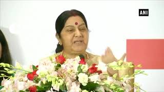 Watch Sushma Swaraj attends 'Contribution of Hindi in the Friendship of India and China' event Video