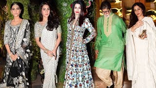Watch Aishwarya, Sonam Kapoor, Sara Ali Khan, Amitabh, Tabu At Sandeep Khosla's Niece Wedding Reception Video