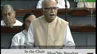 Watch Matters of Urgent Public Importance:  Shri L. K. Advani:  02.08.2010 Video