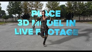 Watch Motion Tracking to Place 3D Model in Live Footage - Cinema 4D Tutorial Video